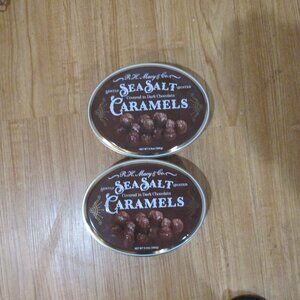 EMPTY macy's Sea Salt Caramel cans. Vute for things! EMPTY